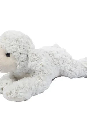Schaap/lammetje knuffel - pluche - wit - 49 cm Snelle Levering
