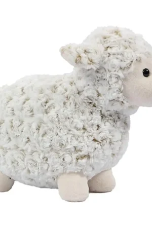 Betaalbaar Knuffelschaap - zacht pluche - wit - 35 cm - lammetje