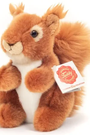 Nieuw Hermann Teddy eekhoorn knuffel - pluche - rood - 14 cm