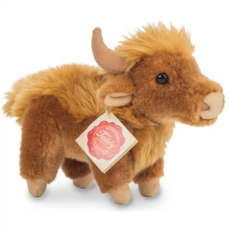 Actieprijs Schotse hooglander koe knuffel - pluche - bruin - 17 cm