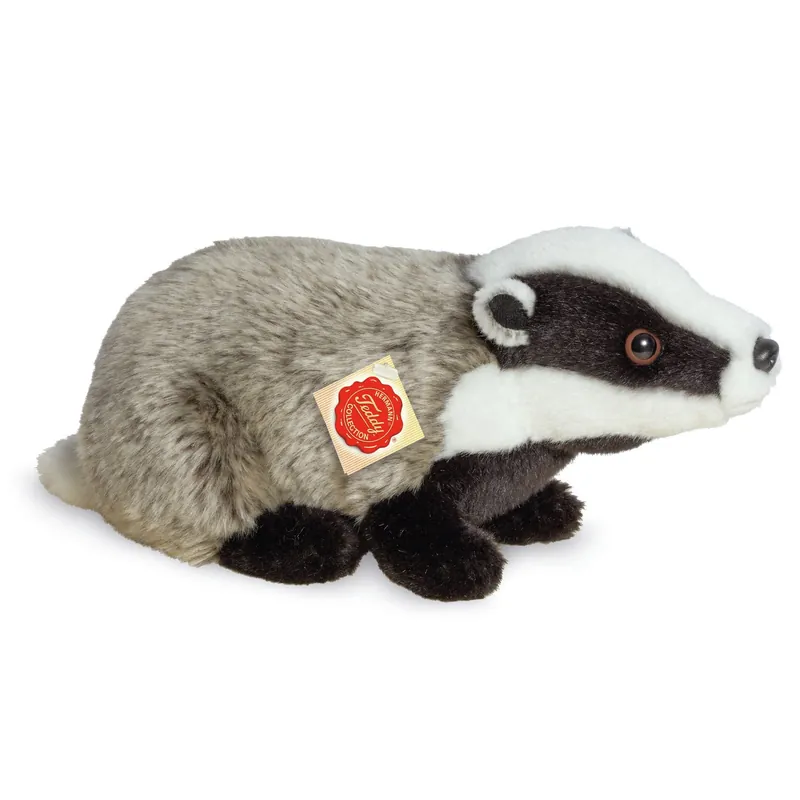 Hermann Teddy das knuffel - pluche - 30 cm - grijs - bosdier Seizoensaanbieding