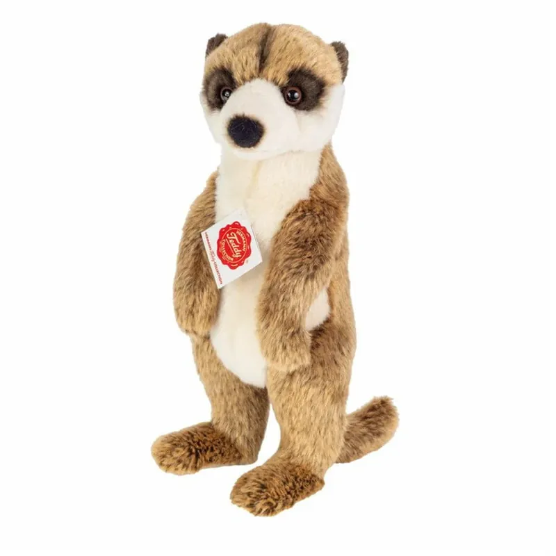 Stokstaartje knuffel - pluche - 29 cm - lichtbruin Actieprijs