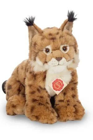 Finale Uitverkoop Lynx knuffel - pluche - lichtbruin - 26 cm - Hermann Teddy