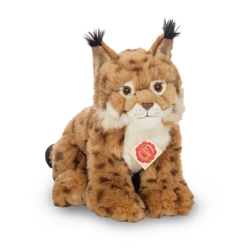 Finale Uitverkoop Lynx knuffel - pluche - lichtbruin - 26 cm - Hermann Teddy