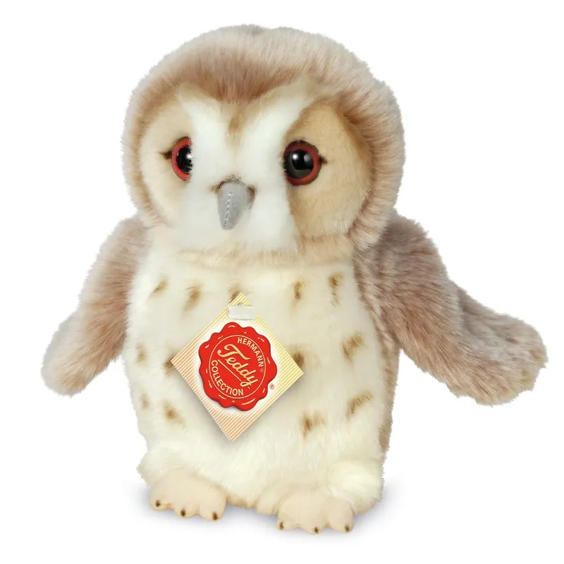 Uil knuffel - zachte pluche - beige/wit - 20 cm Goedkoop