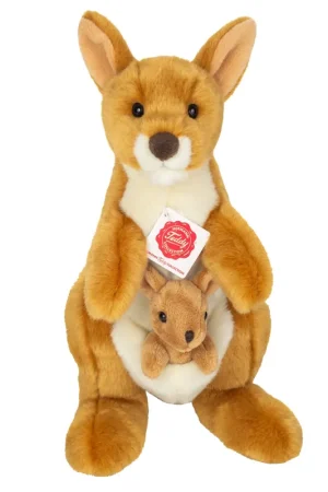 Shop Nu Kangoeroe knuffel met baby - pluche - bruin - 30 cm