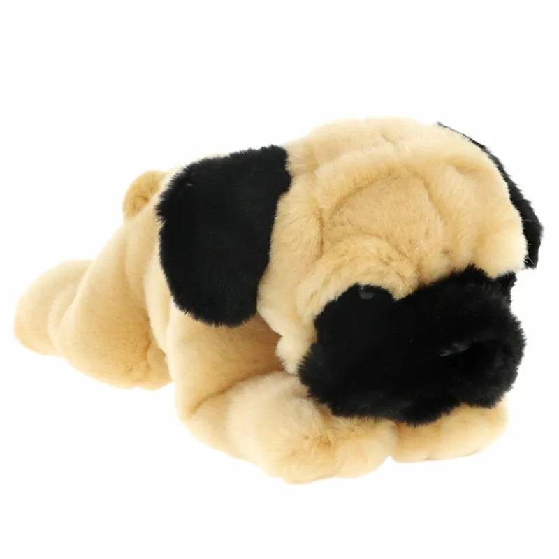 Lage Prijs Mopshond puppy knuffel - pluche - beige - 30 cm