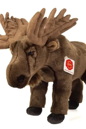 Eland knuffel - pluche - bruin - 30 cm - Hermann Teddy Fabrieksprijs