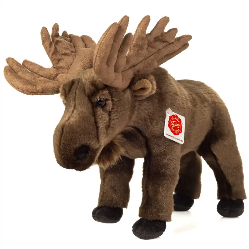 Eland knuffel - pluche - bruin - 30 cm - Hermann Teddy Fabrieksprijs