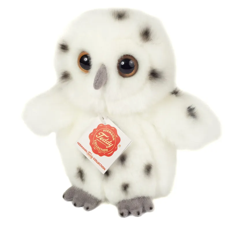 Sneeuwuil knuffel - pluche - wit - 16 cm - vogel Korting
