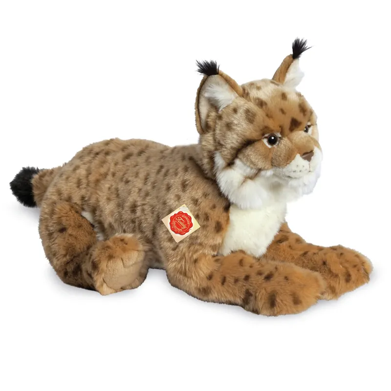 Lynx knuffel - zachte pluche - lichtbruin - 45 cm Meest Verkocht
