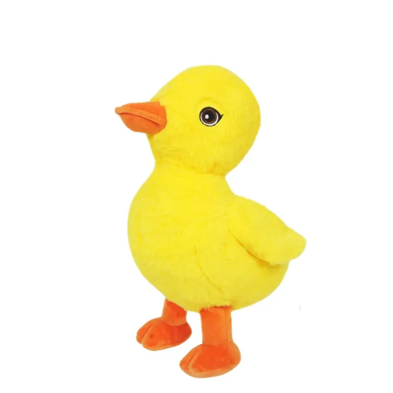 Beste Prijs Sandy eendenkuiken knuffel - pluche - 24 cm - geel - babyknuffel