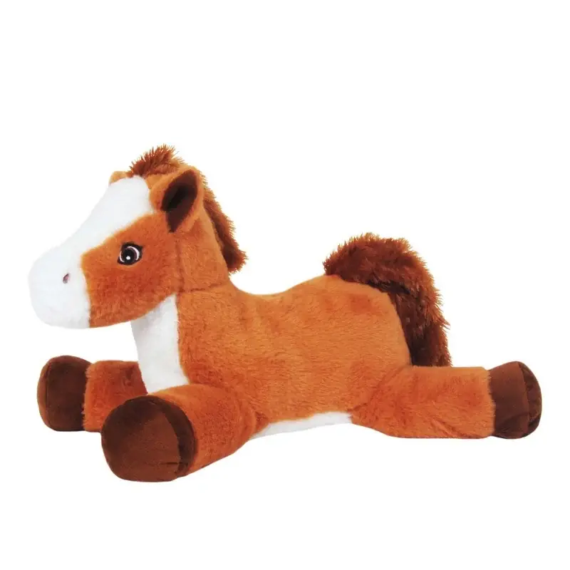 Speciale Aanbieding Sandy knuffel paard - pluche - lichtbruin - 38 cm