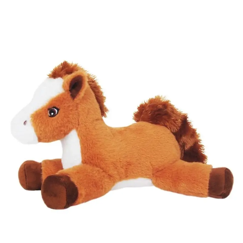 Sandy knuffel paard - pluche - lichtbruin - 30 cm Nieuw