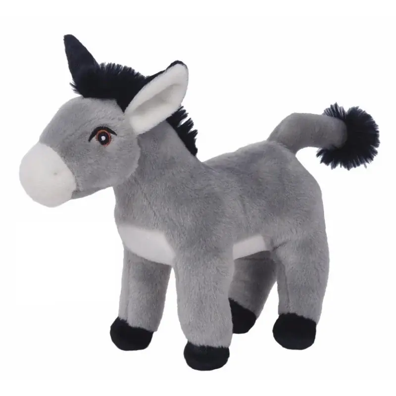 Merkproduct Ezel Henkie knuffel - pluche - grijs - 24 cm - dierenknuffel