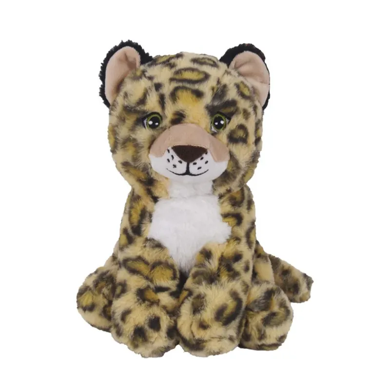 Knuffeldier Luipaard Minouska - pluche - 23 cm - beige/bruin Korting