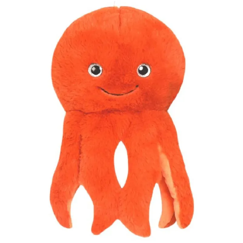 Merkproduct Willy inktvis knuffel - pluche - oranje - 25 cm