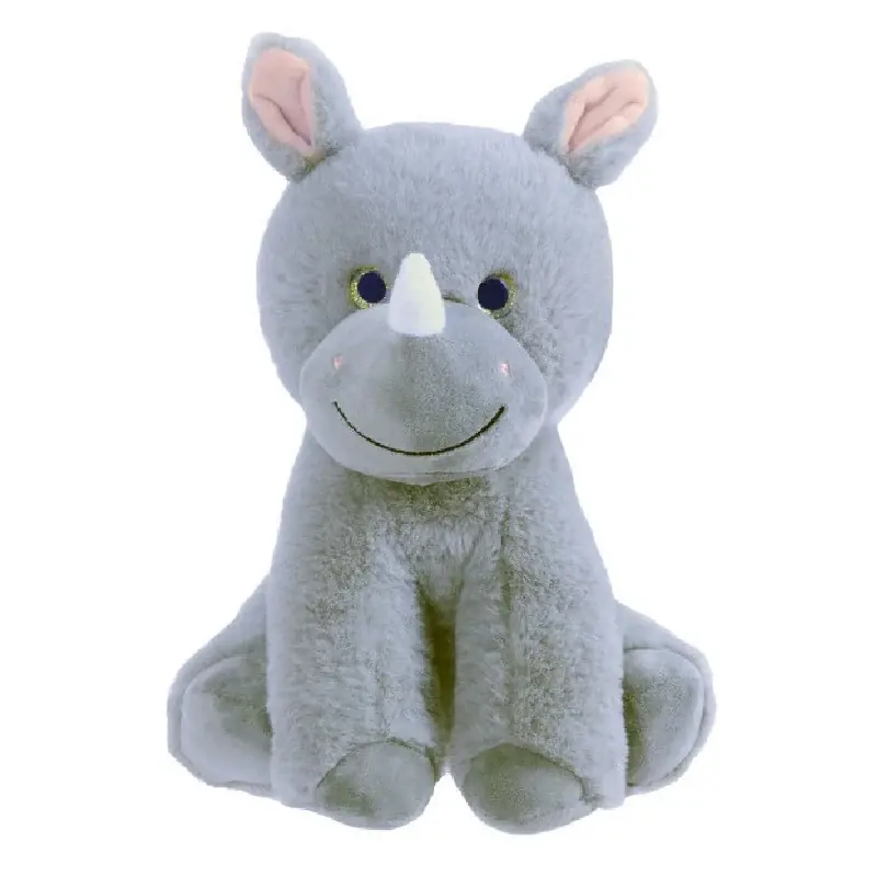 Olly neushoorn knuffel - pluche - grijs - 24 cm - wilde dieren Rechtstreeks Van De Fabrikant