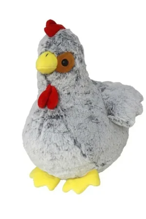 Koop Online Pluche kip knuffel - 20 cm - grijs - boerderij knuffel