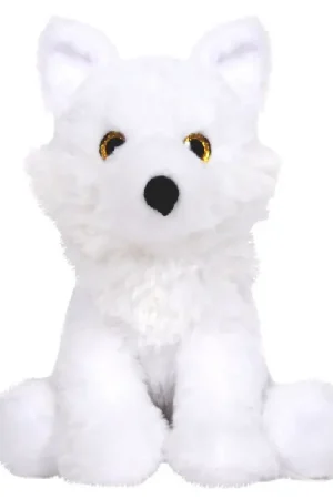 Wolf knuffel Snowie - pluche - wit - 24 cm - dierenknuffel Dagaanbieding