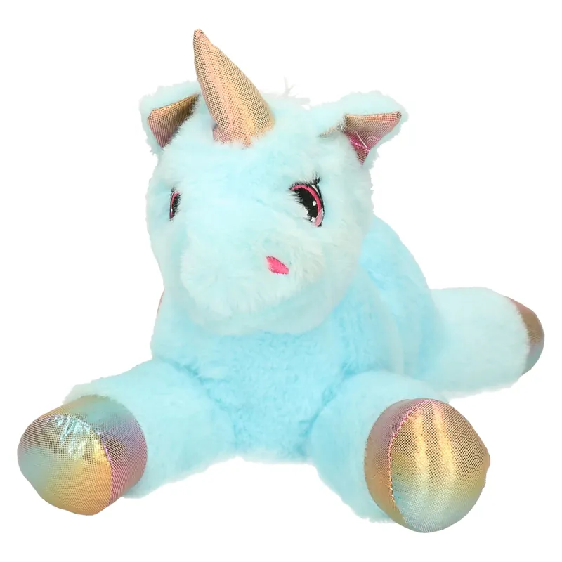 Snelle Levering Eenhoorn Mistica knuffel - pluche - blauw - 30 cm