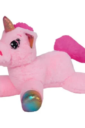 Eenhoorn knuffel Mistica - pluche - roze - 30 cm Aanbieding