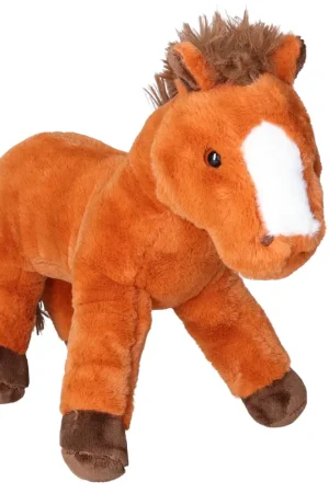 Direct Verzonden Winston paard knuffel - pluche - lichtbruin - 30 cm