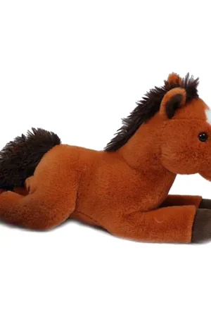 Gratis Retour Paard Winston knuffel - pluche - lichtbruin - 35 cm