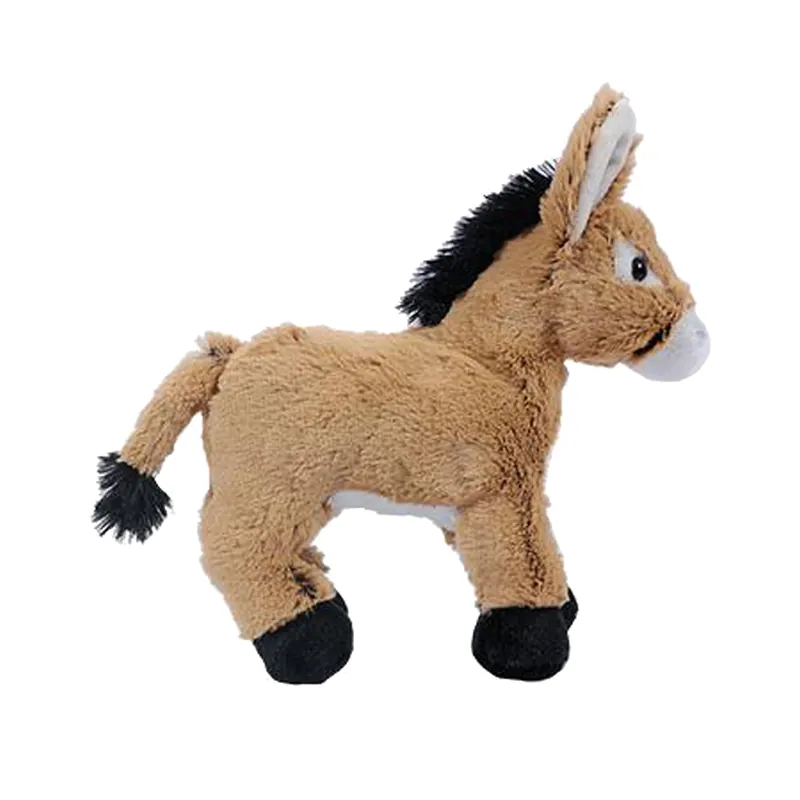 Voordeelprijs Ezel knuffel - zachte pluche - lichtbruin - 24 cm