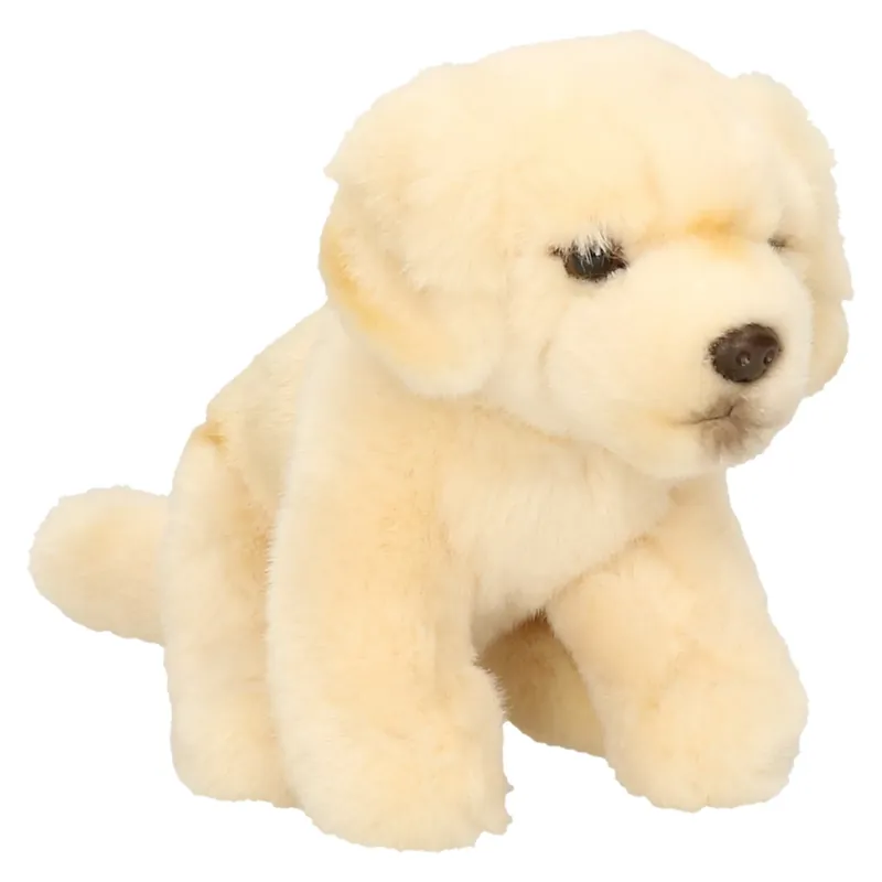 Snelle Levering Golden Retriever knuffel hond - pluche - creme wit - 15 cm