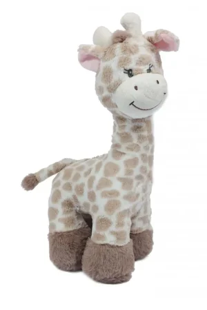 Bestseller Giraffe knuffel - pluche - lichtbruin - 36 cm - liggend