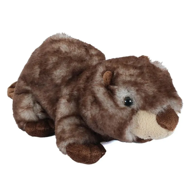 Tijdelijk Beschikbaar Bever knuffel - zachte pluche - bruin - 18 cm