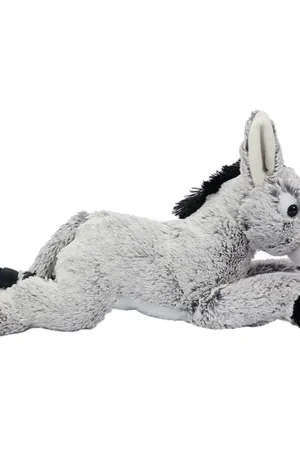 Direct Beschikbaar Ezel knuffel - zachte pluche - grijs - 25 cm - boerderij