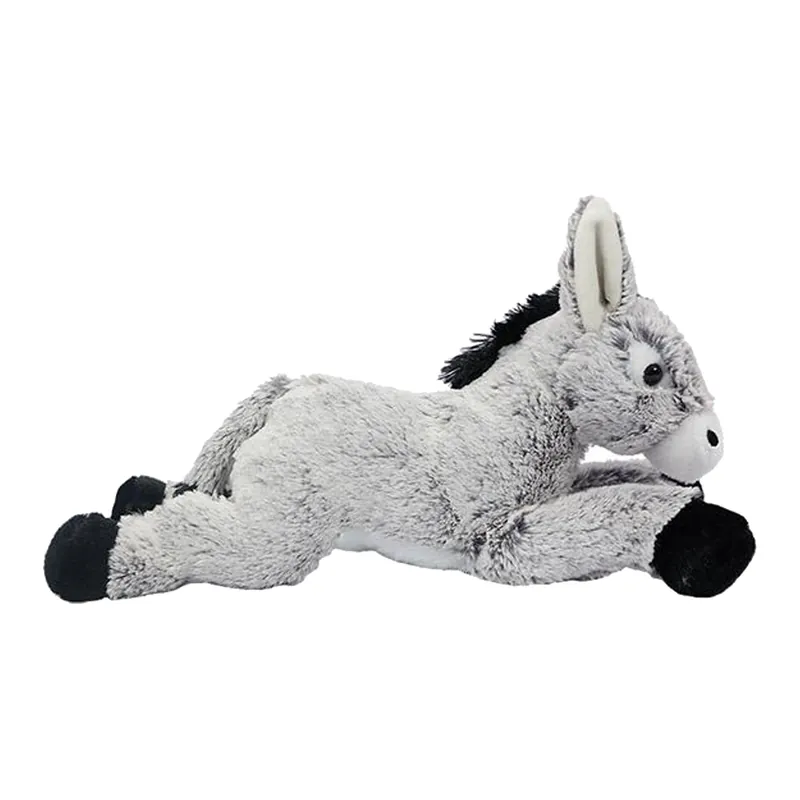 Direct Beschikbaar Ezel knuffel - zachte pluche - grijs - 25 cm - boerderij