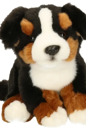 Berner Sennen knuffel hond - pluche - multi kleur - 15 cm Flitsaanbieding