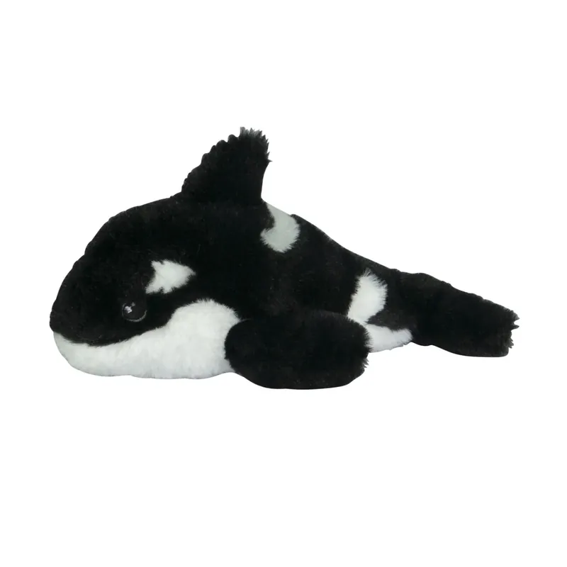 Koop Vandaag Nature Planet orka knuffel - pluche - zwart/wit - 25 cm