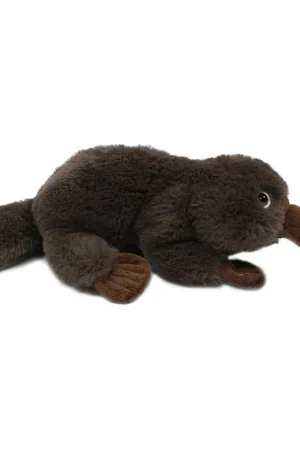 Bestel Nu Vogelbekdier knuffel - zacht pluche - bruin - 35 cm