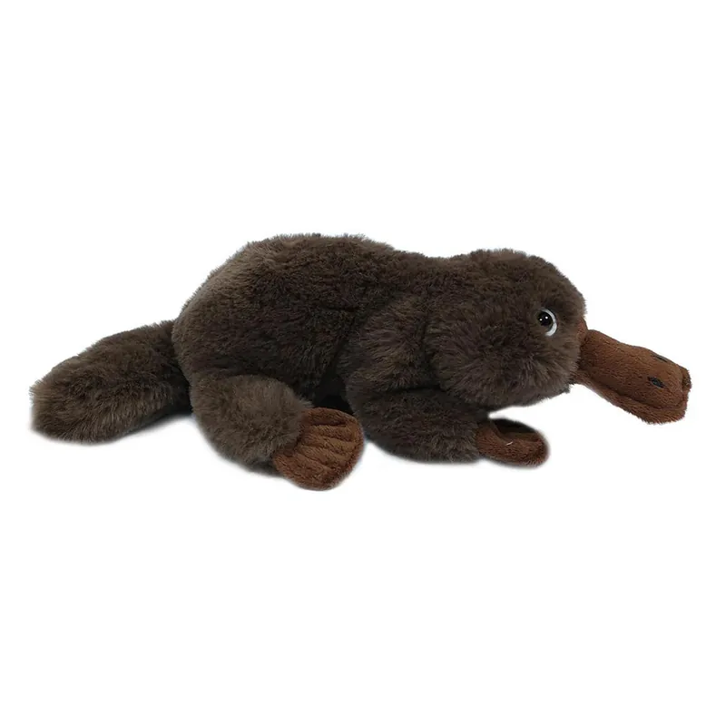 Bestel Nu Vogelbekdier knuffel - zacht pluche - bruin - 35 cm