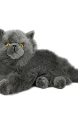 Rechtstreeks Van De Fabrikant Carldick Perzische kat knuffel - pluche - 30 cm - grijs - dierenknuffel
