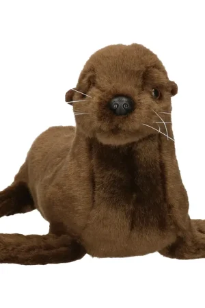 Must-Have Zeeleeuw knuffel - zachte pluche - bruin - 20 cm
