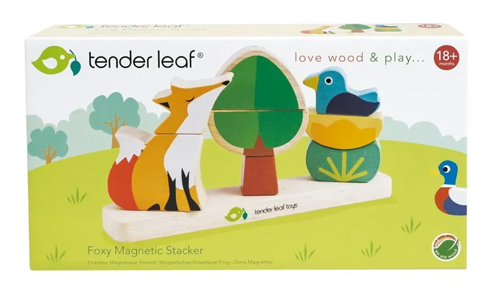 Tender Leaf Toys magnet stacker foxy 18 months + Meest Verkocht