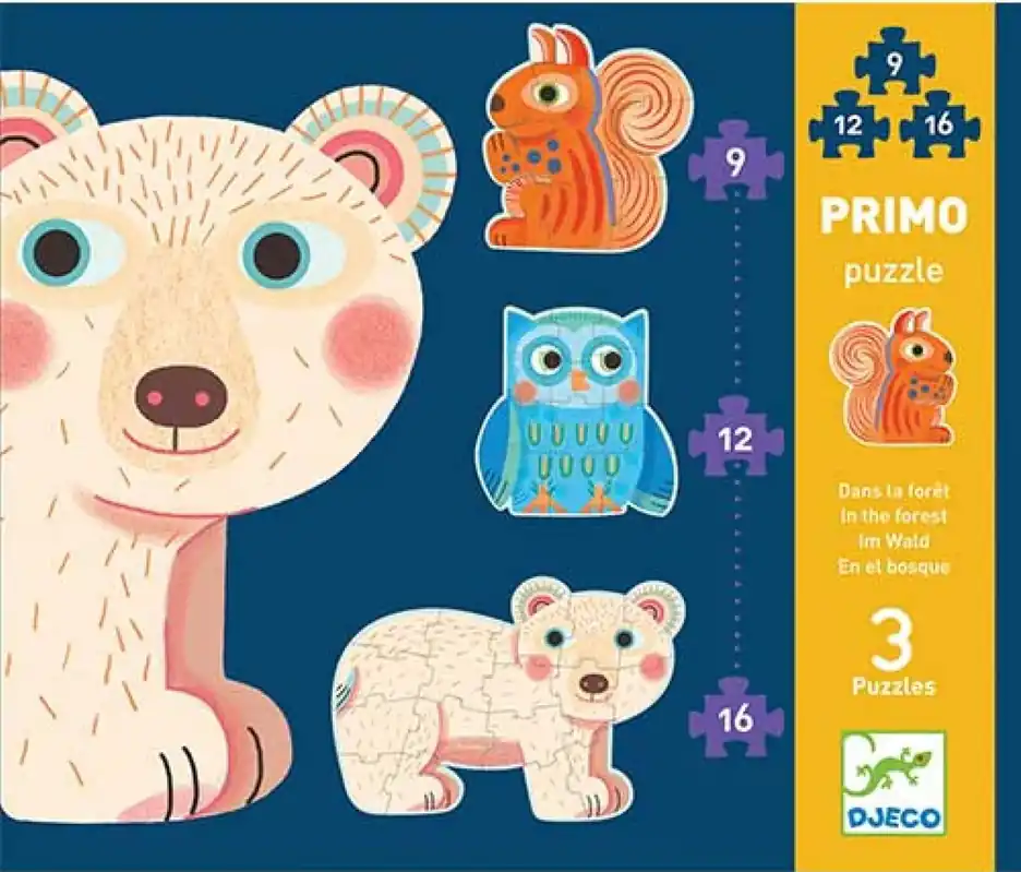 Alleen Vandaag DJECO primo puzzles In the forest 2.5 yrs+