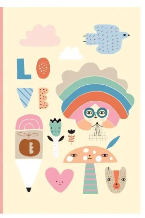 Petit Monkey notebook Rainbow Girl Gratis Retour