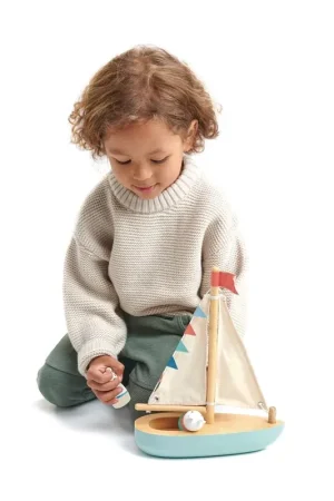 Finale Uitverkoop Tender Leaf Toys sailboat Sailaway 3yrs+