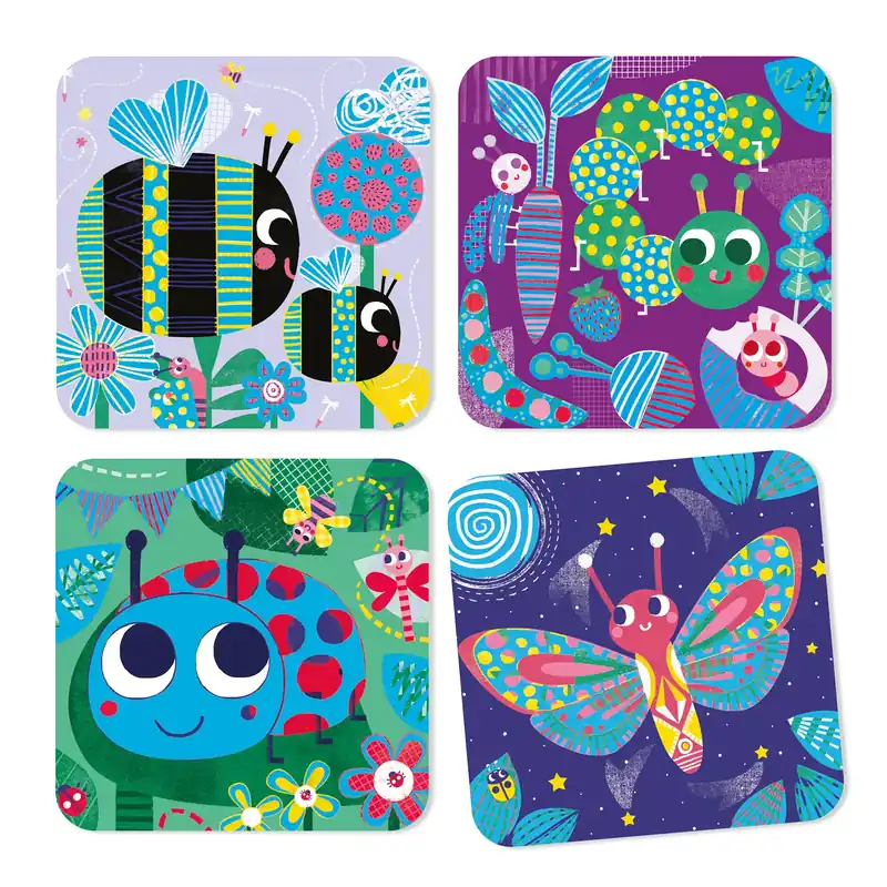 Gratis Retour DJECO scratch cards All animals 3 yrs+