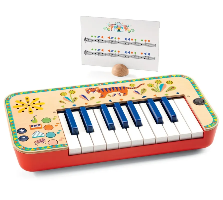Op = Op DJECO keyboard synthesizer Animambo 4 yrs+