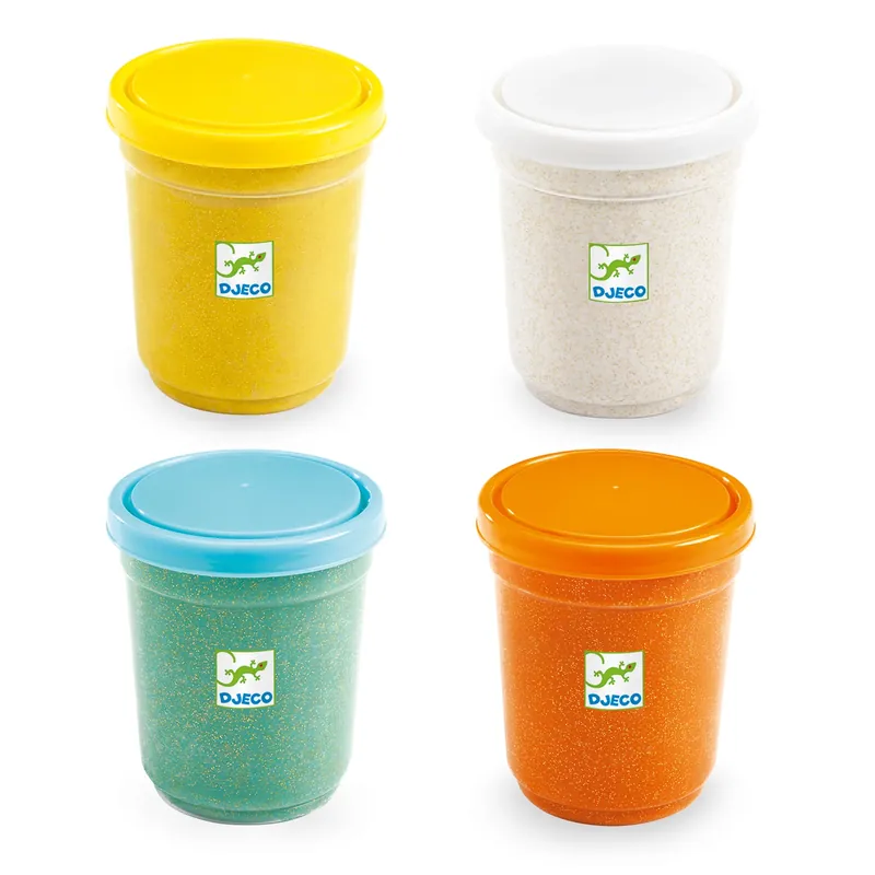 DJECO clay extra soft 4 colors glitter 18 months + Betrouwbaar