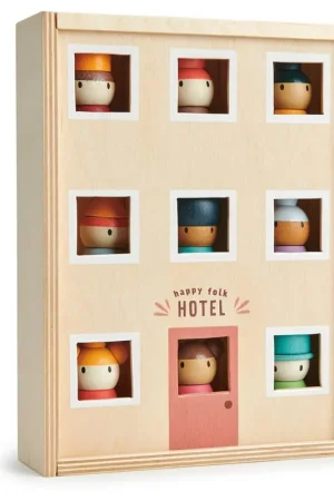 Tender Leaf Toys hotel Happy folk 3yrs+ Korting