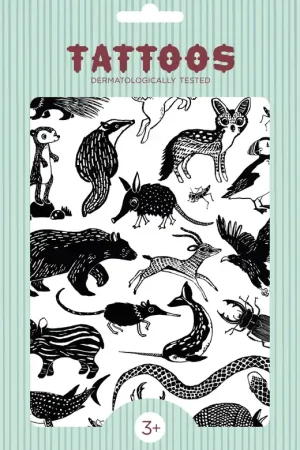 Petit Monkey tattoos Black animals Gratis Retour