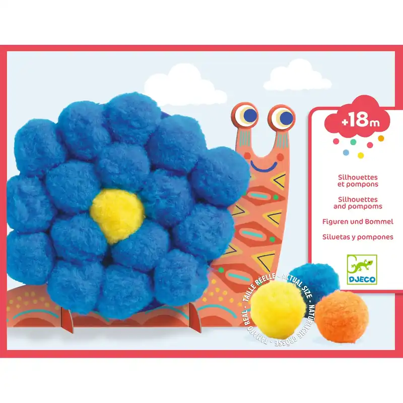 DJECO crafting with pompoms animals 18 months + Koopje